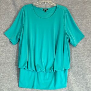 LANE BRYANT Jersey Knit Scoop Neck Soft Comfy Short Sleeve Office Career Church
